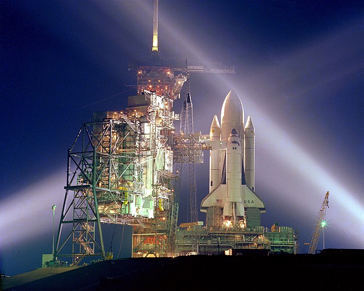 Space Shuttle „Columbia“ vor der ersten Mission 1981 (NASA, Public Domain)
